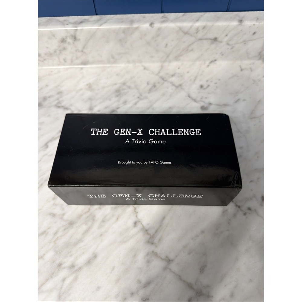 The Gen-X Challenge - 80s and 90s Trivia Card Game with 600 Trivia Cards - Po...